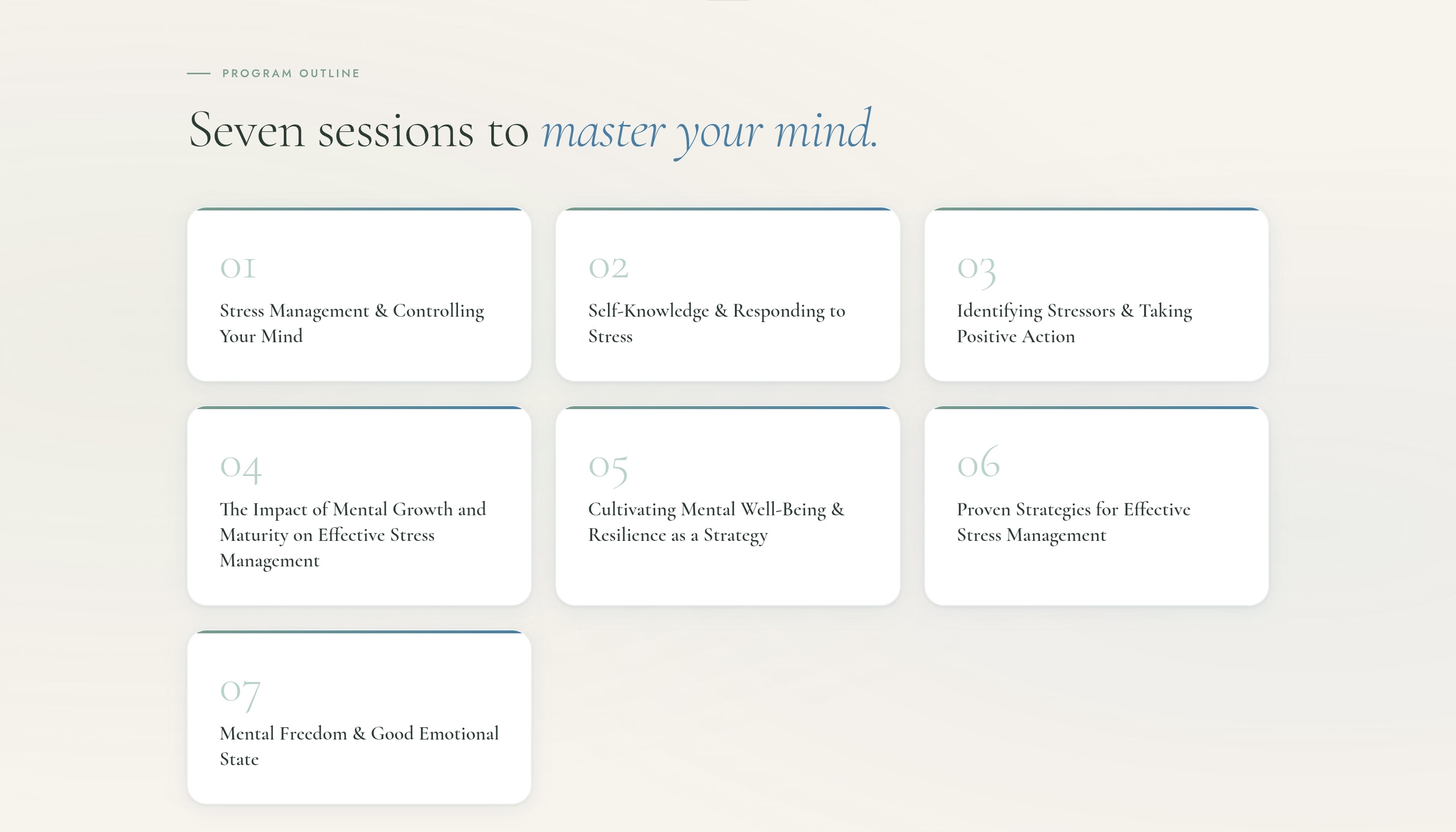 Stress Management & Mastery